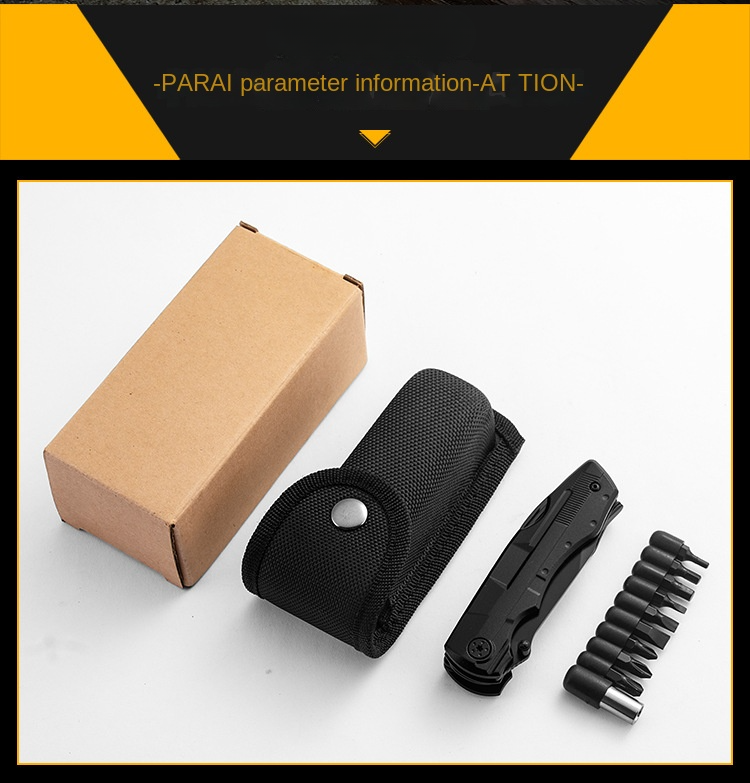 Pince coupante multifonctionnelle transfrontalière Pince à gadgets combinée EDC Pince à vis Pince multifonctionnelle pliante extérieure_voghion.com