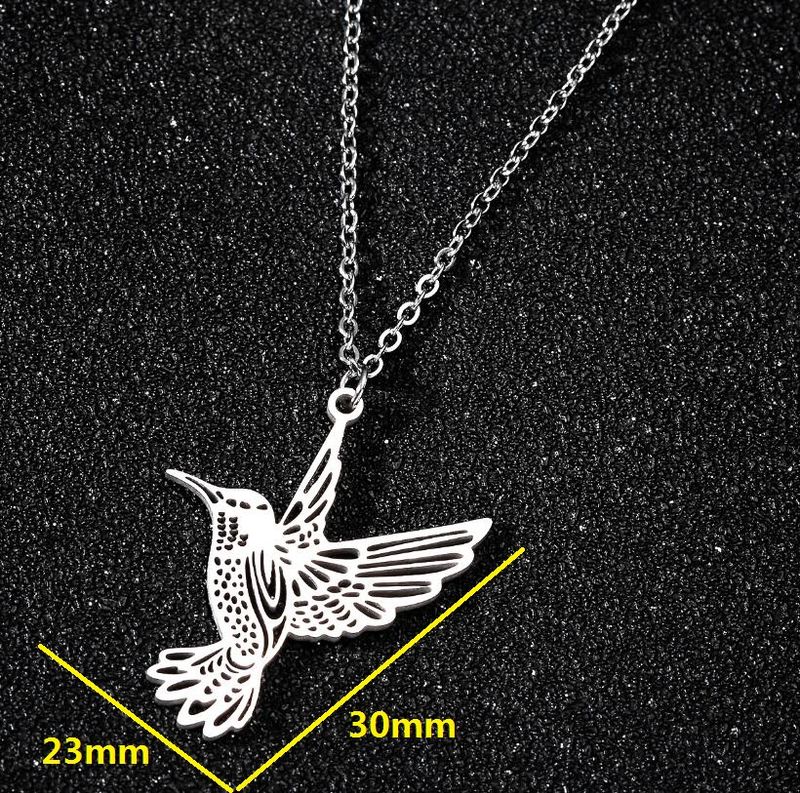 Vendas quentes SMJEL Wild Animal Aço Inoxidável Colibri Colares & Pingentes Bonito Águia Phoenix Swallow Pássaros Colar colares_voghion.com