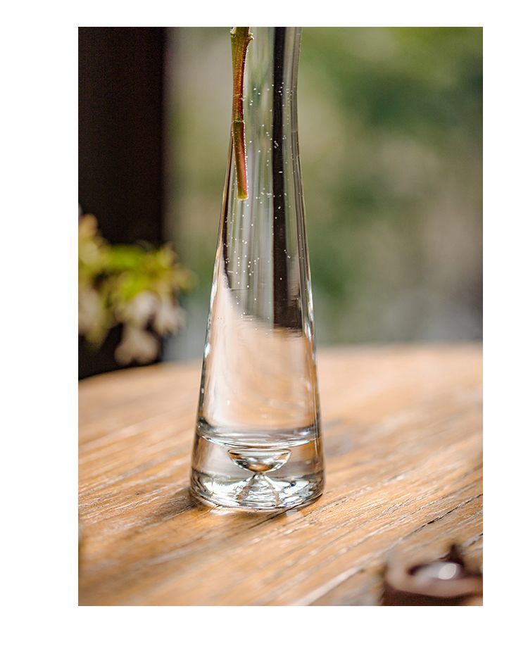 【 46000 People Collected 】 Juhan Nordic Ins High Beauty Arrangement Water Nourishing Small Vase Glass Transparent_voghion.com