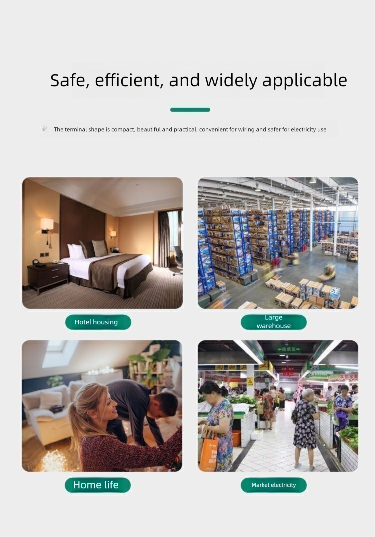 Two-position Push-type Lighting CH2 Snap Connector Spotlight Quick Wiring Terminal New Model_voghion.com