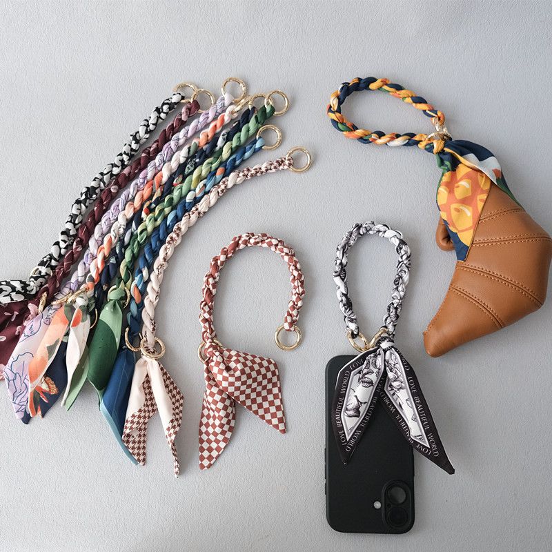 Moda Nuova Sciarpa Versatile in Seta Corta Primavera Estate Borsa Tracolla Accessori per Borsa Catena per Telefono Portatile_voghion.com