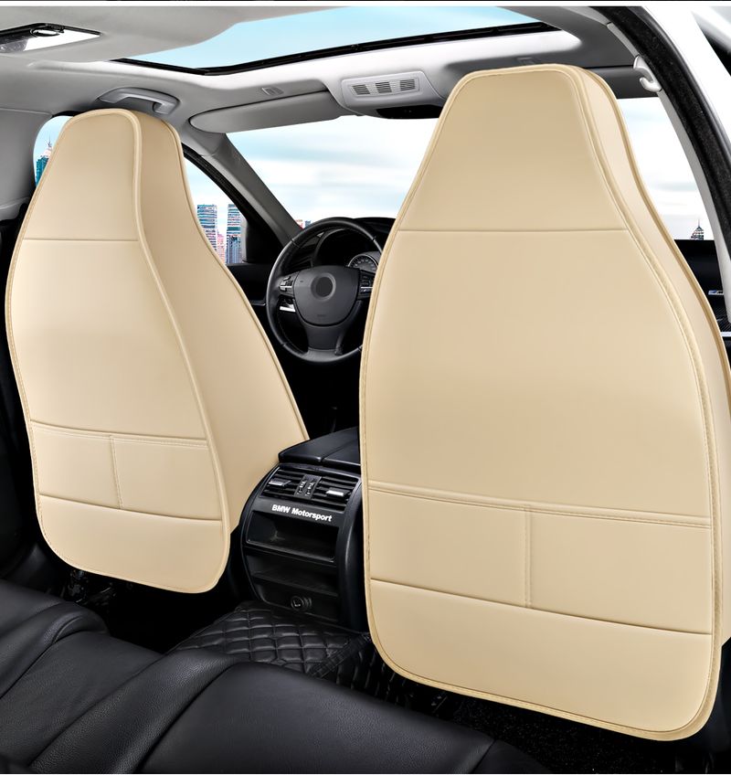 2pcs Universal Front Car Seat Covers, Breathable Mesh PU Leather Omfortable & Durable For All Seasons Fits Most Vehicle_voghion.com