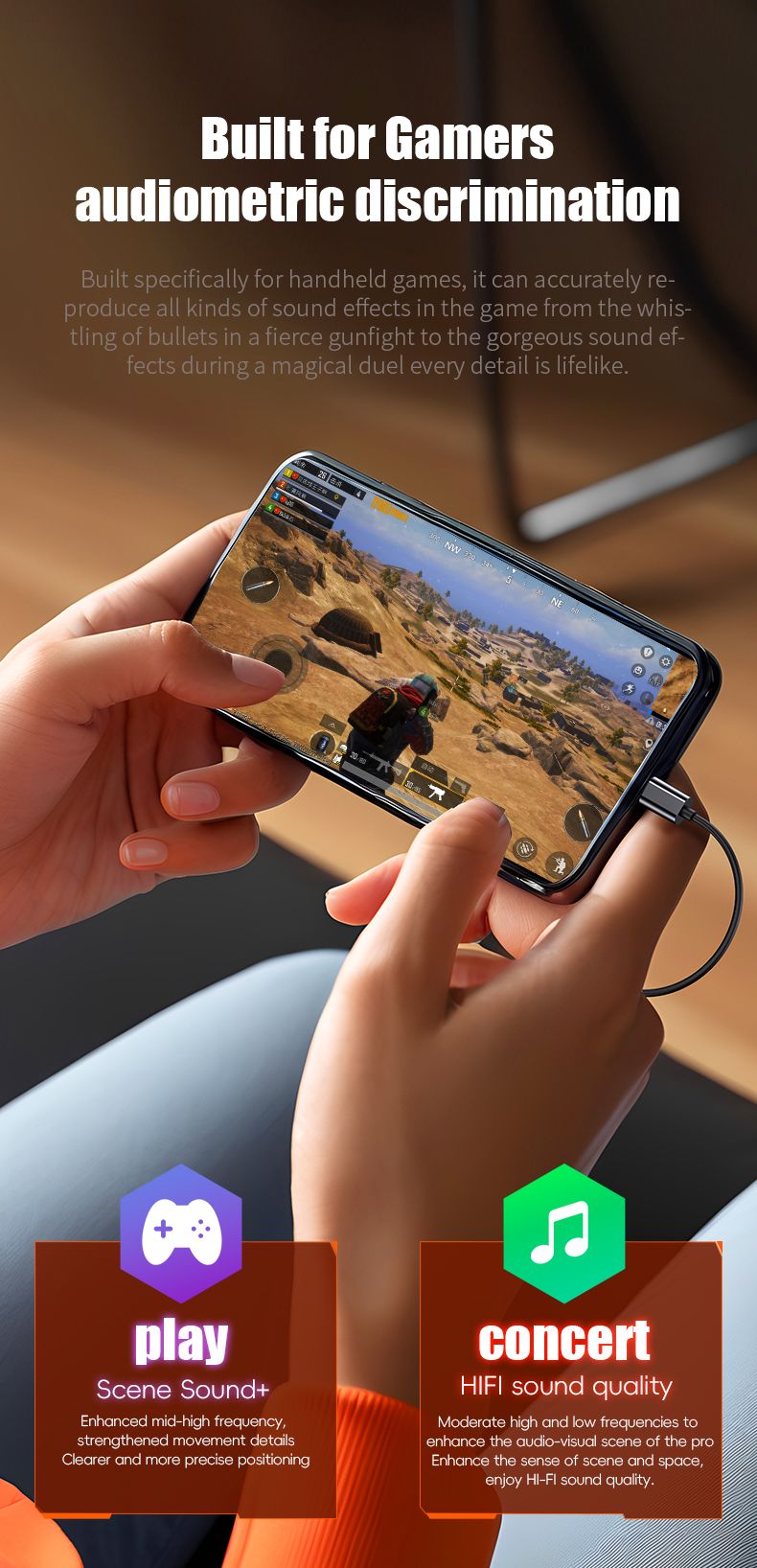 Kabelgebundene HiFi-Stereo-In-Ear-Kopfhörer mit Geräuschunterdrückung, USB-A/USB-C/3,5-mm-Anschluss, HD-Mikrofon und HiFi-Stereo-Sound, inklusive Mikrofon für Sport und Gaming._voghion.com