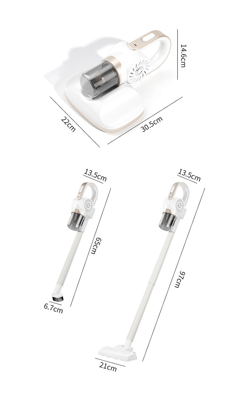 Mijtverwijderaar, stofzuiger, bed voor thuis, ultraviolette sterilisator, stofzuig- en dweilmachine, draadloze draagbare verbergingsverwijderaar_voghion.com