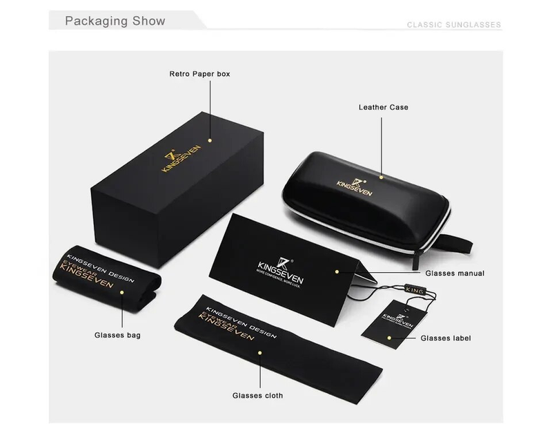 KINGSEVEN UV400 Polarized Sunglasses Men Calssical Pilot Mirror Lens Anti-reflection Glasses Driving Women Alloy Eyewear_voghion.com