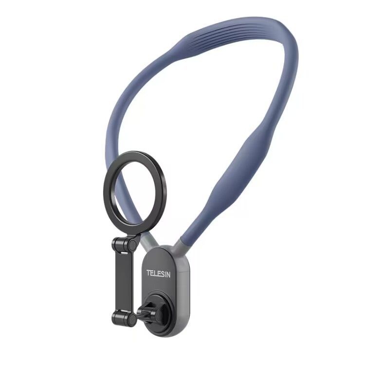 TELESIN Supporto magnetico da collo di prima generazione per telefoni, angolo di visione per streaming live mobile_voghion.com