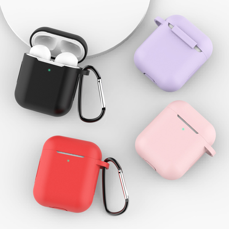 Estojos de silicone para Airpods 1 2 Capa protetora universal para fone de ouvido sem fio substituível para Apple AirPods 1 2_voghion.com