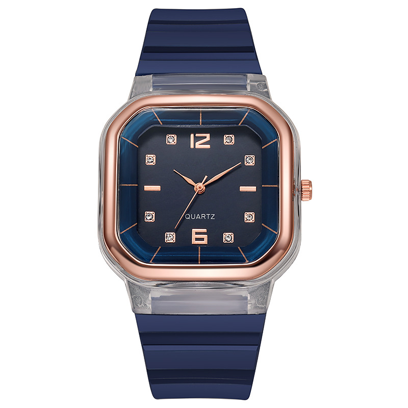Student Spring/Summer Square Style Children's Silicone Fashion Women's Watch_voghion.com