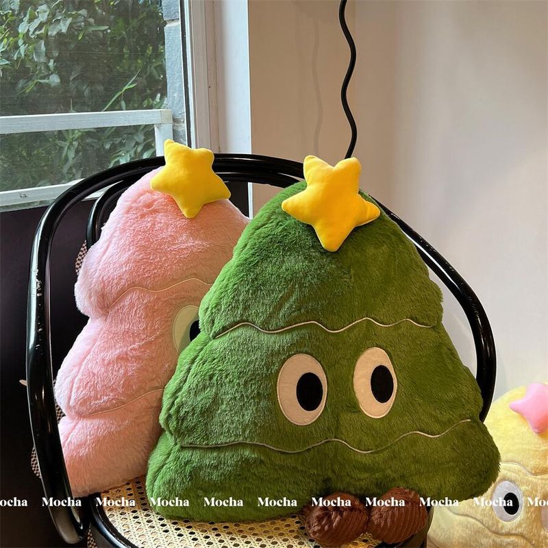 Internet Celebrity Christmas Tree Big Eye Plush Toy Window Tatami Cushion Dormitory Sofa Pillow Gift_voghion.com