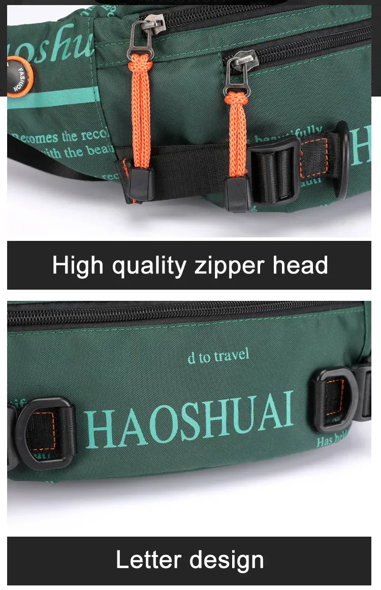 Externe Rahmenpakete Outdoor Herren Sport Hüfttaschen Street Trend Brust Messenger Radfahren Laufen Eng anliegend 230427_voghion.com