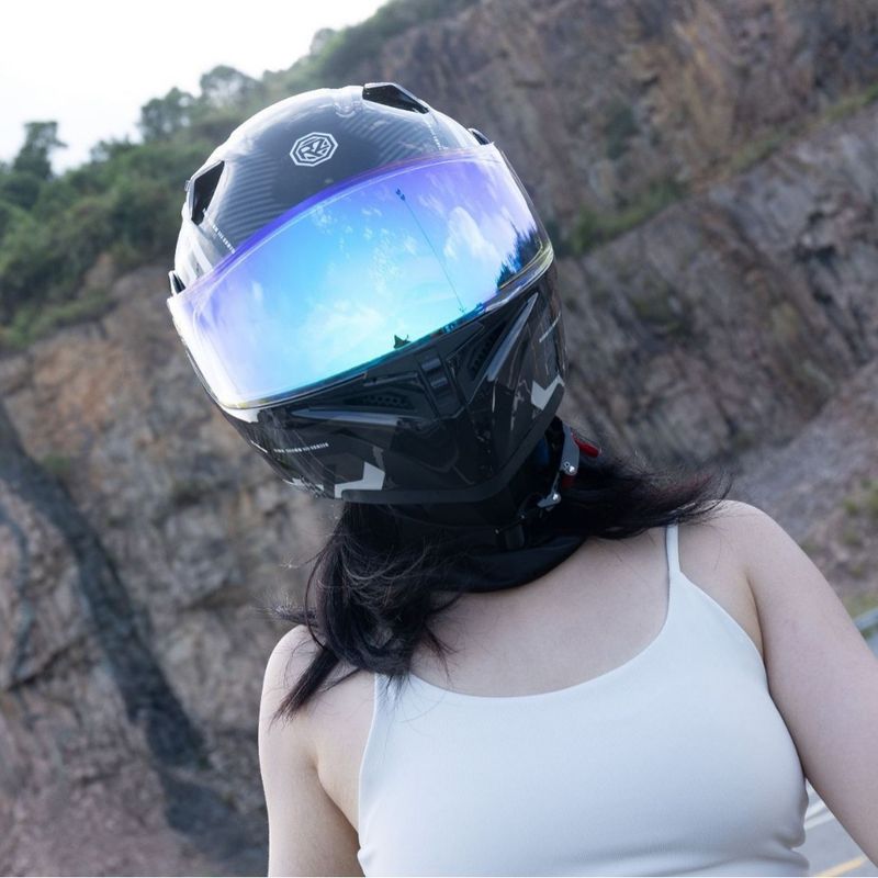Motocyklová otevřená celoobličejová helma Orz, Tail Wing Knight, Bluetooth motocyklová, pánská a dámská zimní personalizovaná_voghion.com