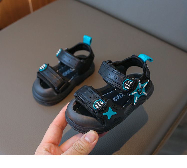 Sandali da spiaggia per bambini 2024, nuovi sandali da spiaggia con suola morbida per bambini, da 1 a 3 anni, scarpe da bambina, fascia per capelli 2_voghion.com