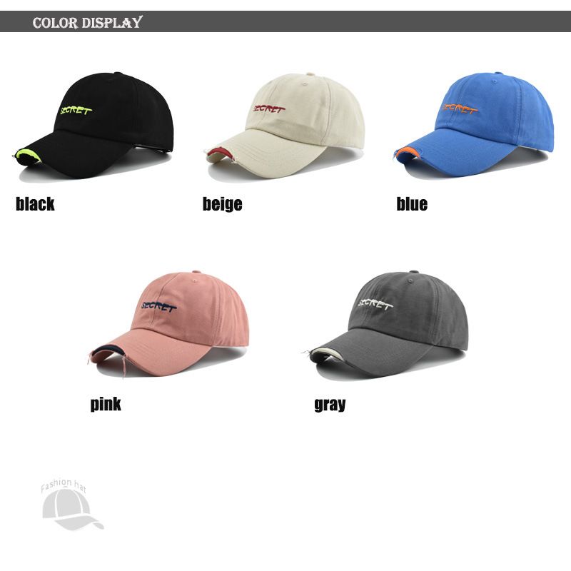 Neue Baseballkappe mit dreidimensionaler Stickerei und Loch für Herren und Damen_voghion.com