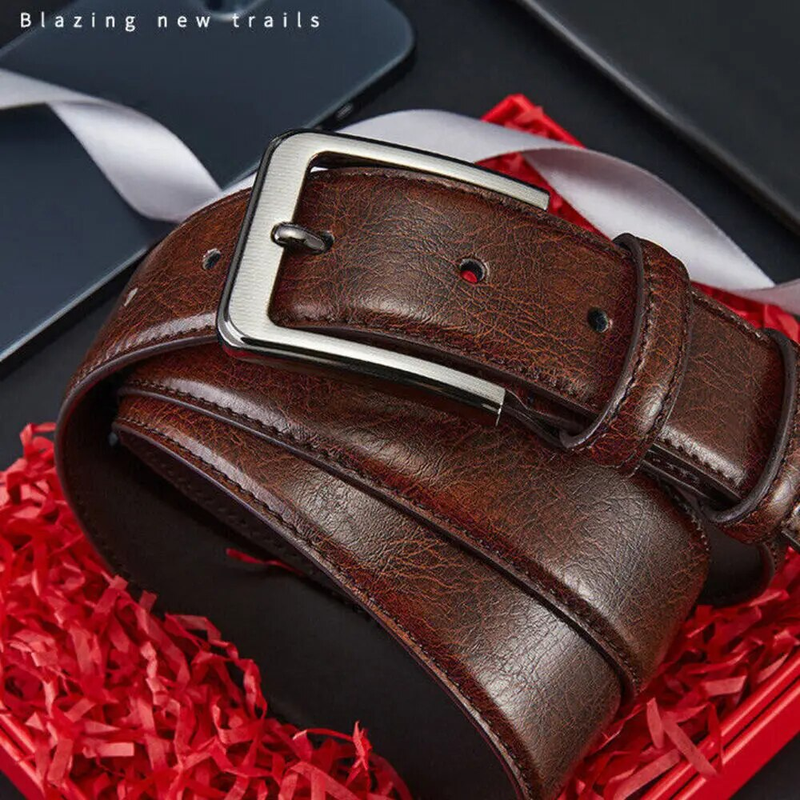 New Men's Belt Paul Leather Needle Buckle Belt Retro Casual Versatile Youth Handmade Belt Jeans Belt_voghion.com