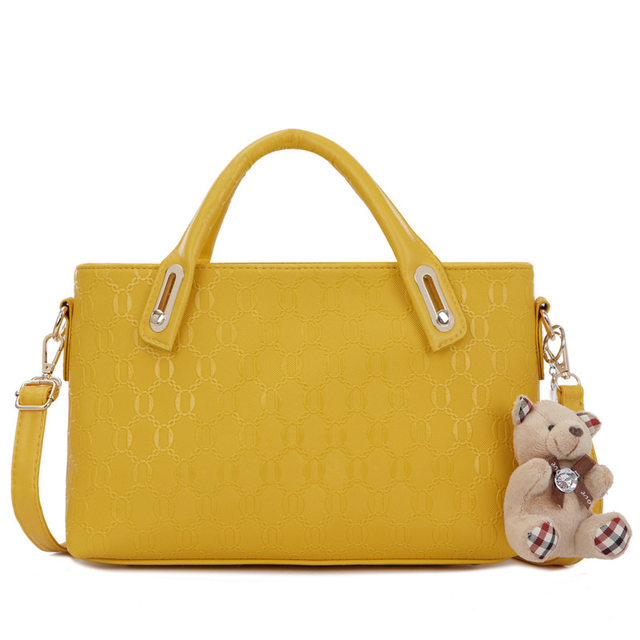 4 pezzi/set set di borse da donna elegante borsa a tracolla in pelle PU moda borse da donna con pochette a tracolla in tinta unita selvaggia_voghion.com
