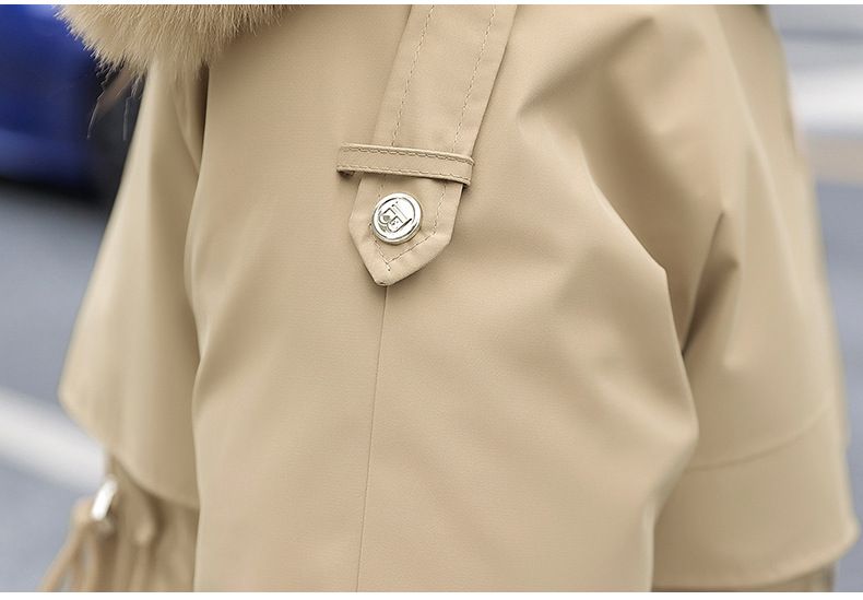 Dicker, fleecegefütterter Wintermantel für Damen mit Kapuze und Kunstpelzbesatz – kurze, taillenbetonte Pufferjacke für Freizeit und Pendeln_voghion.com