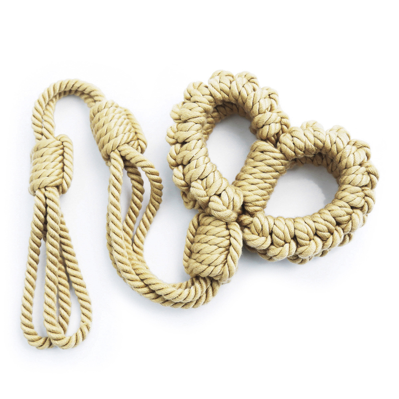 Sex Slave Bdsm Bondage Soft Rope Handcuffs with Chain Erotic Toys for Fetish Restraint Arm Adult Games SM_voghion.com