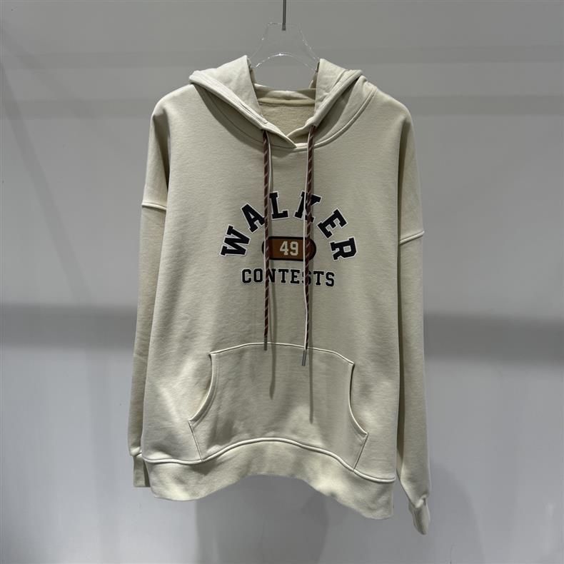 Frühjahr 2025 Neuer College-Style Kapuzenpullover mit Print, locker geschnitten, identisch mit dem im Einkaufszentrum erhältlichen Modell 1G1901241_voghion.com