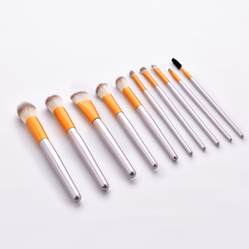 10-teiliges Make-up-Pinselset, Champagner-Gold, neue Make-up-Tools GUJHUI_voghion.com