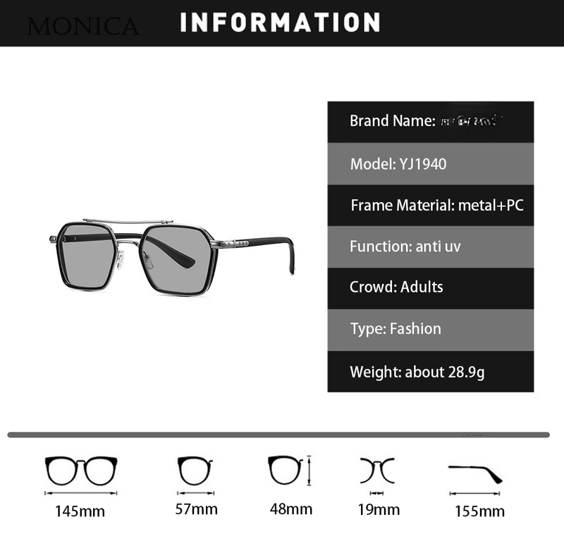 Intelligent Photochromic for Men Professional Day Night Driver Sunglasses UV400 Retro Design Glasses vintage_voghion.com
