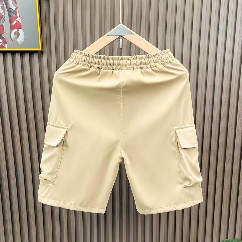 Herren-Arbeitsshorts, Sommer, leichte, lässige Cargo-Shorts mit mehreren Taschen, lockere Passform, gerades Bein, atmungsaktive 5-Zoll-Shorts_voghion.com