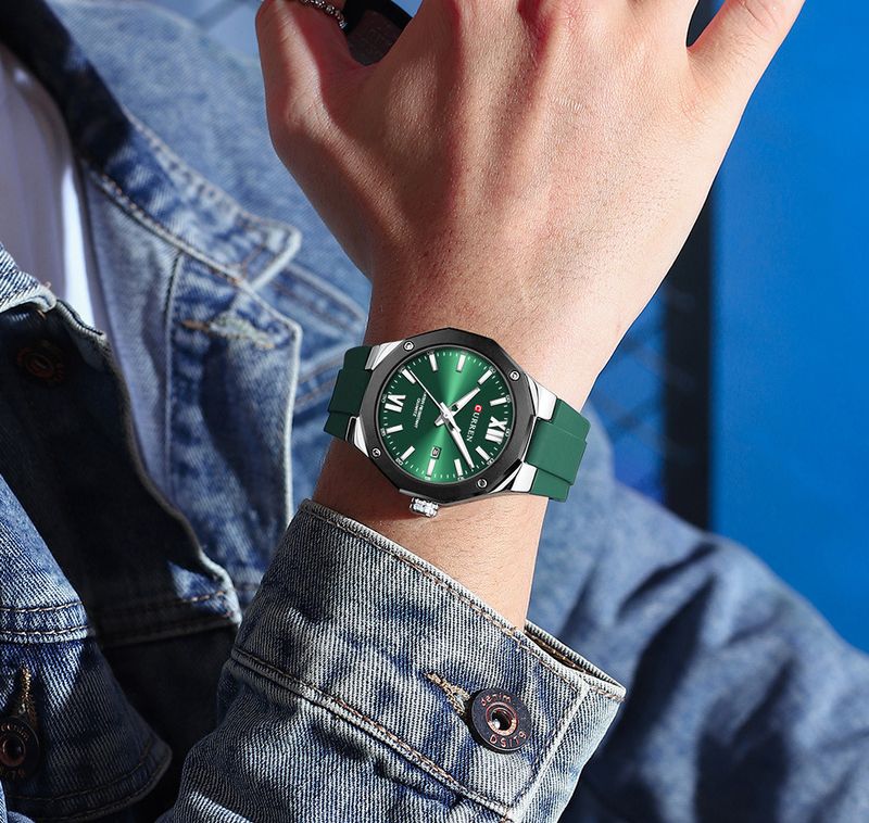 Elegante orologio sportivo unisex impermeabile con quadrante grande e display della data - Orologio da coppia con calendario, quadrante grande, design minimalista e leggero, orologio sportivo_voghion.com