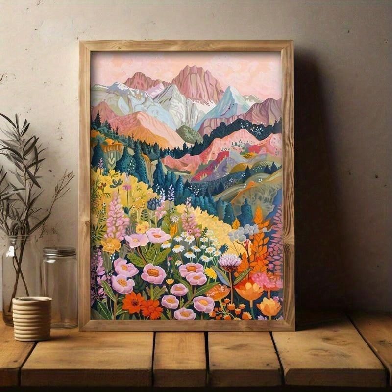 Framed Oil Core Poster Decorative Hanging Wall Canvas Print Painting_voghion.com