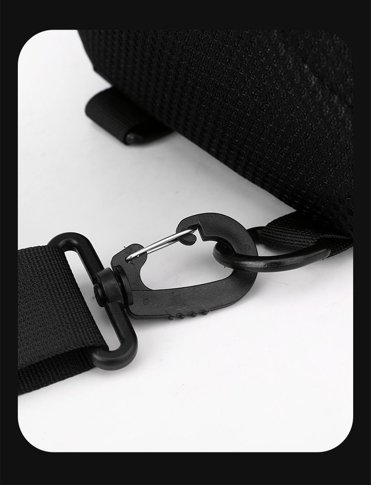 Nouveau sac de poitrine imperméable pour homme, sac à bandoulière simple, sac à dos à la mode_voghion.com