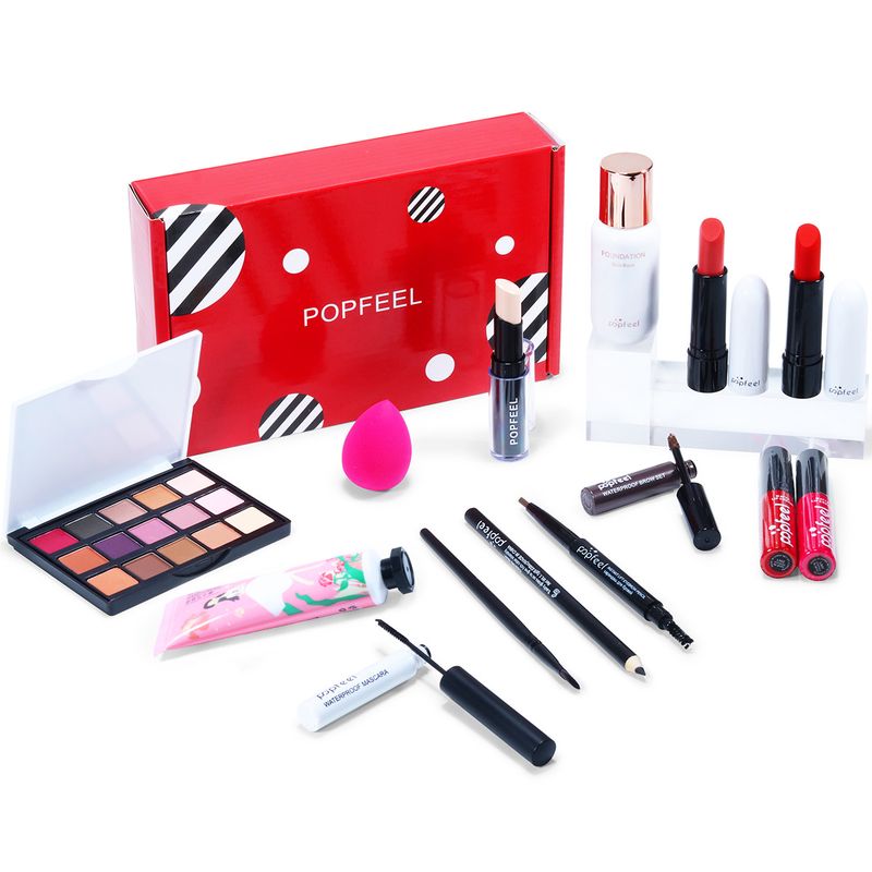 Makeup Sets Wholesale Eye Shadow Lip Gloss Foundation Lipstick Concealer Beginner Studio Makeup Combination Set_voghion.com