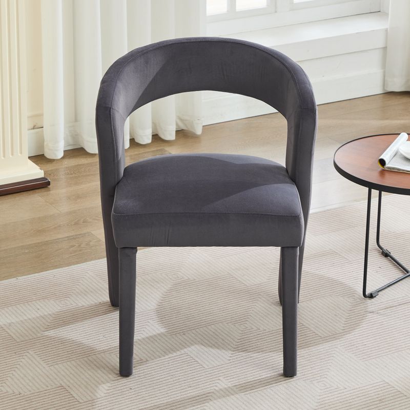 Neuheit Sessel, Loungesessel, Polsterstühle, Einzelsofa, Wannenstuhl, Einzelner Stuhl, 59x60x79 Cm, Samt, Tragfähigkeit 150 Kg, Grau_voghion.com