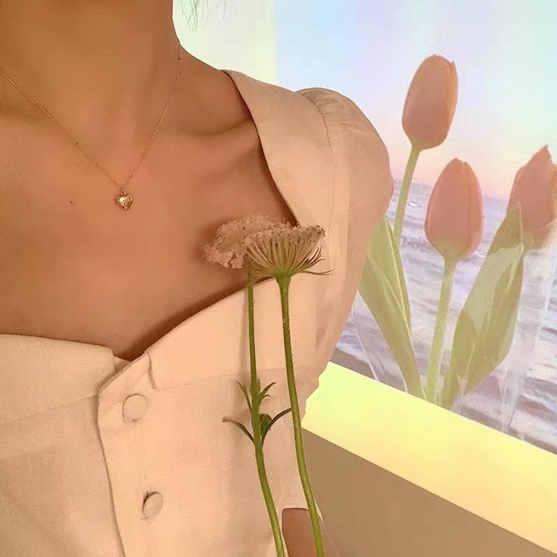 Love necklace for women, spring and summer, light luxury, niche, 2023 new clavicle chain, design, temperament necklace accessories_voghion.com