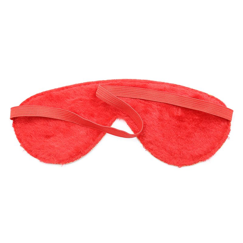 Maschera per gli occhi in peluche rossa, nera e rosa, per prodotti sessuali, accessori per Halloween, per dormire_voghion.com