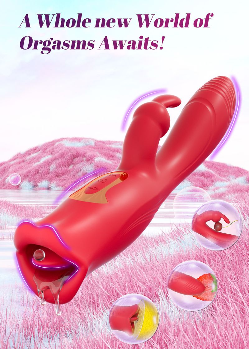 Vibromasseur lapin MM 102, entièrement électrique, suceur, léchage, masseur féminin, jouets sexuels pour adultes_voghion.com