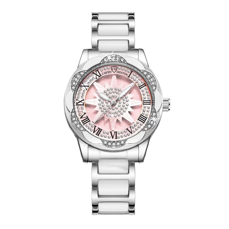 Sunflower Ceramic New Niche Light Fashion Fully Automatic Women's Quartz Watch_voghion.com