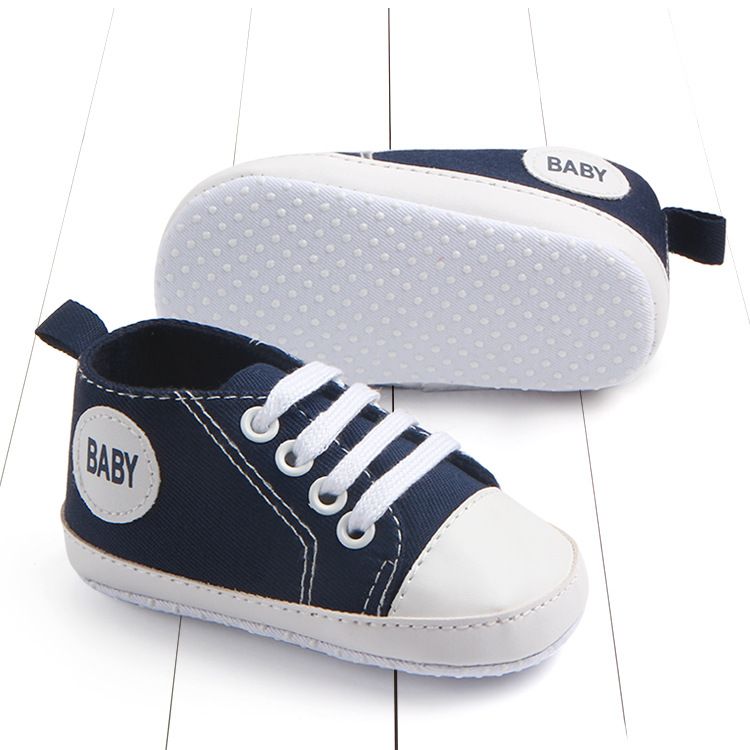 Zapatos de lona para caminar para bebés de 0 a 1 año con suela blanda para primavera y otoño 0106 Total_voghion.com