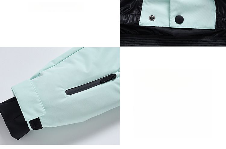 23 Korean Style Suit Set Unisex Windproof Waterproof Warm Couple Jacket Snowboard Ski Pants_voghion.com