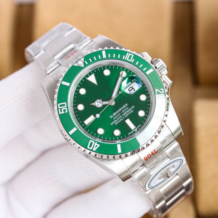 Ceramic Ring N Factory Green Fully Automatic Mechanical Black Submariner Men's Waterproof Luminous Watch_voghion.com
