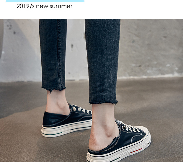 Weiße Schuhe für Damen 2023 neue lässige Sneakers aus weichem Leder in trendigen Eins-zu-Eins-Damenschuhen mit zwei Tragemöglichkeiten_voghion.com