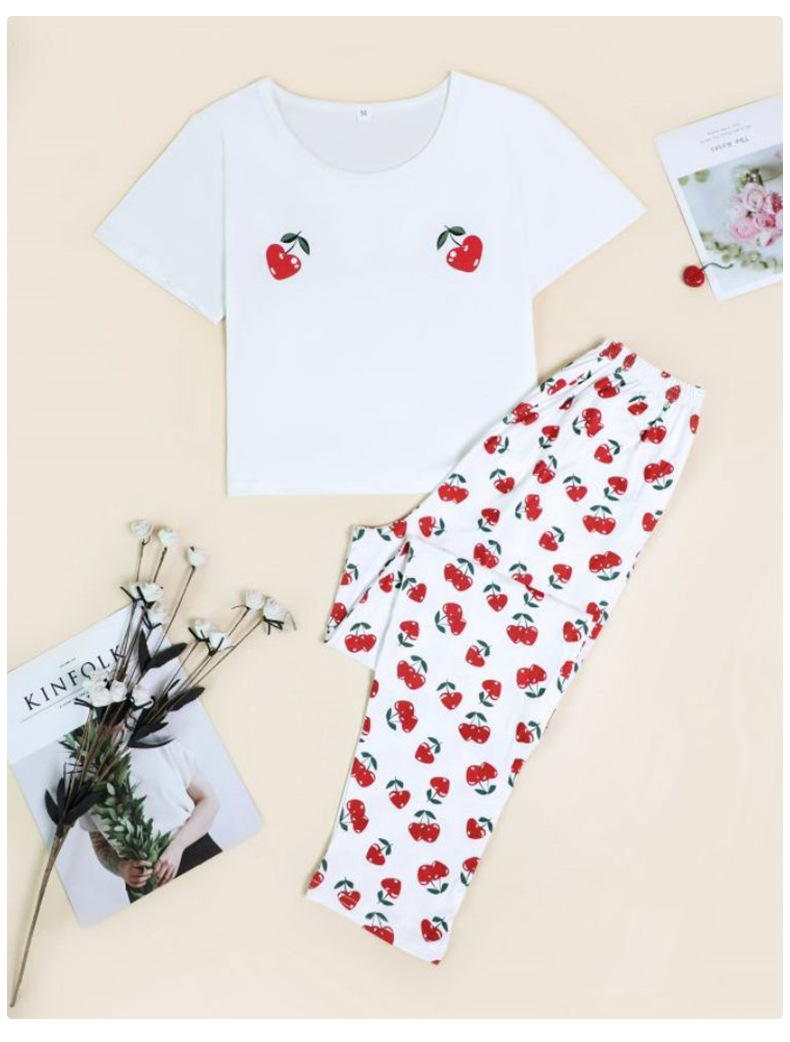 Sommer Neue Pyjamas Damen Home Furnishings Gedruckt Pyjama Set Nachtwäsche_voghion.com