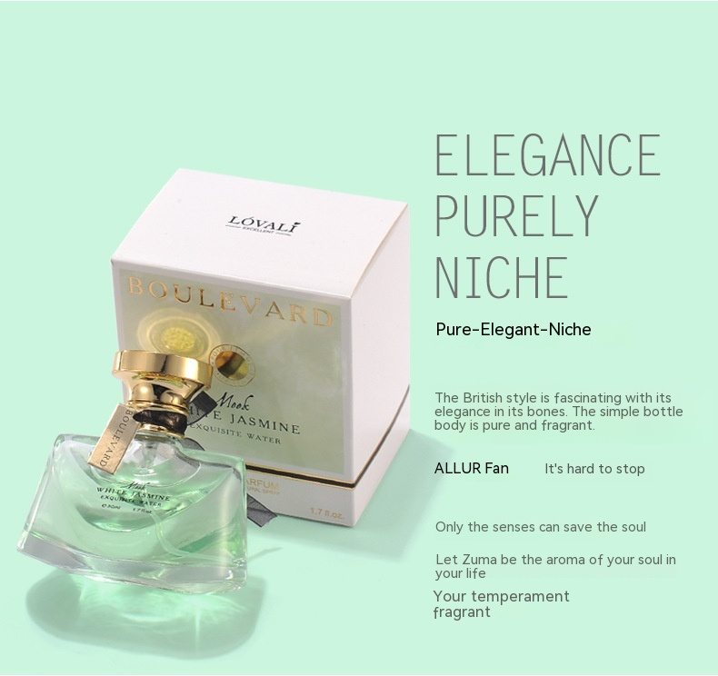 2023 Nový žhavý parfém Noční jasmínový parfém pro dámy, evropské a americké studentky, čirý, přírodní a odolný toaletní voda 50 ml_voghion.com