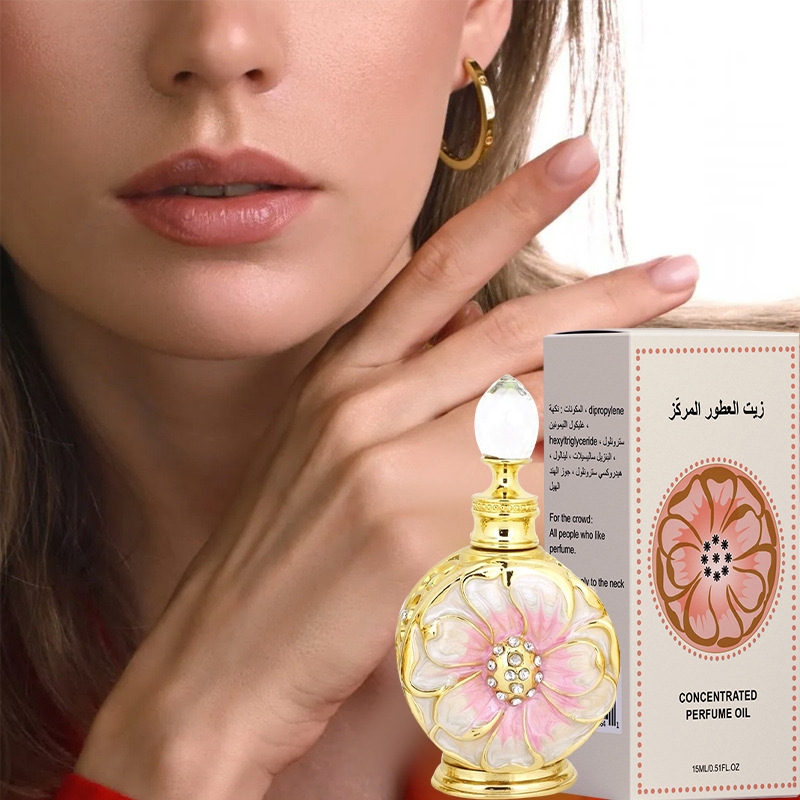 Rose Petal Dubai Essential Oil Arab Style Lasting Fragrance Refreshing Perfume_voghion.com