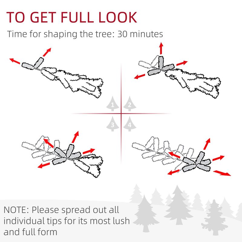 6ft Snow Flocked Artificial Pencil Christmas Tree, Slim Xmas Tree With Realistic Branches And Plastic Base Stand For Indoor Decoration, Pink_voghion.com