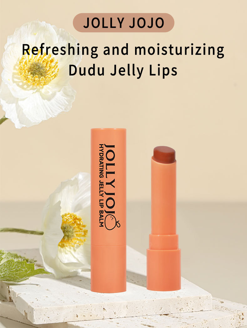 Lápiz labial de gelatina de cuatro colores JOLLY JOJO, hidratante y humectante, bálsamo labial de color, lápiz labial, maquillaje_voghion.com