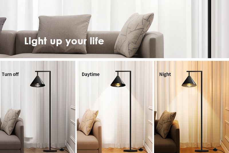Lampada da terra fantasy con altoparlante ad angolo retto, lampada d'atmosfera, lampada angolare Bluetooth, illuminazione da comodino, lampada da lettura da terra, lampada con staffa_voghion.com