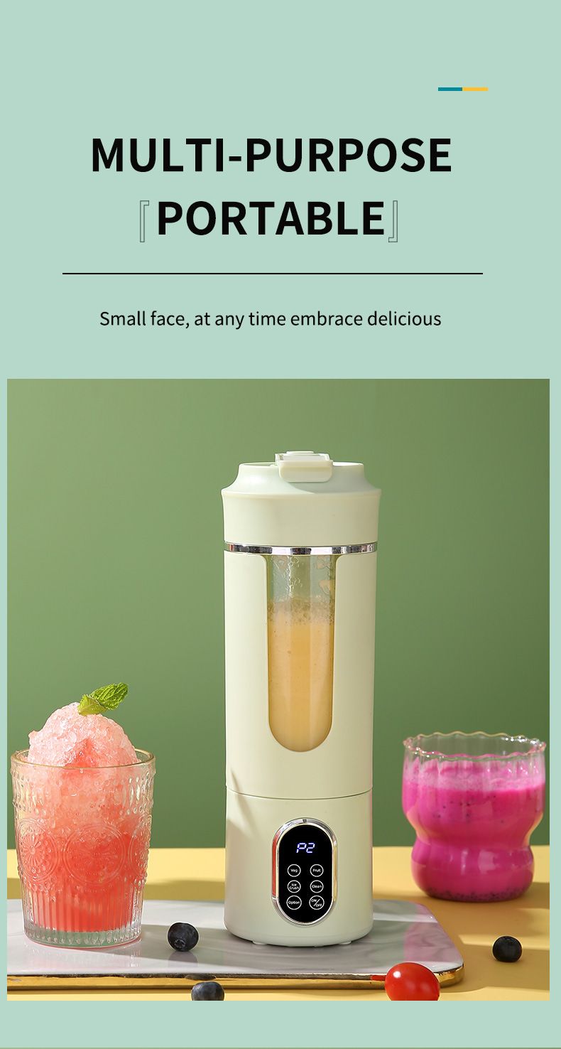 New Juicer Rechargeable Digital Display Juice Maker Three-Speed Adjustment Portable Home Travel Juicing Cup_voghion.com