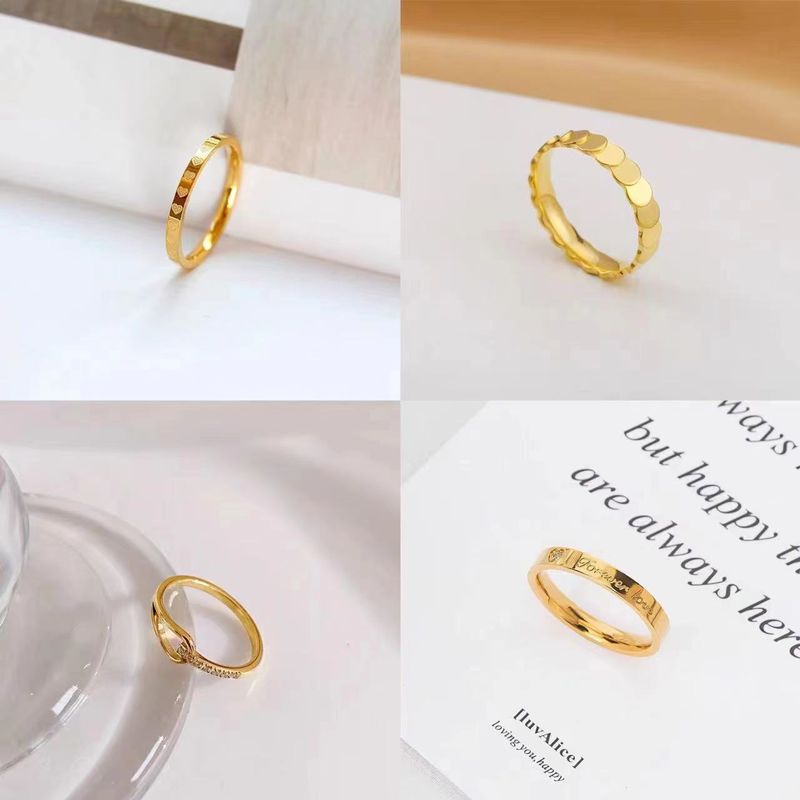Acciaio al titanio resistente allo sbiadimento per il design di nicchia Instagram femminile, anello per indice semplice, anello di coppia fresco e personalizzato_voghion.com