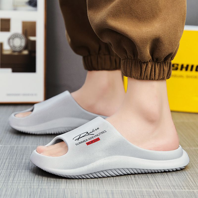 Couple Style Slippers for Men's Summer Casual Sandals with A Straight Line Design_voghion.com