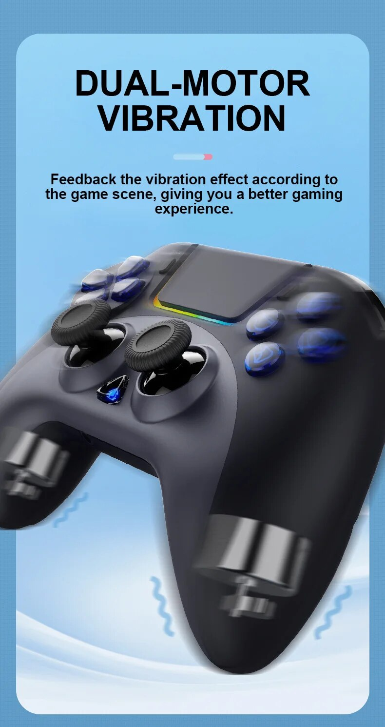 Ipega 4023 Bluetooth Gamepad Game Controller Touchpad Wireless Joystick for PS4 PS3 iOS MFi Games Android Phone PC_voghion.com