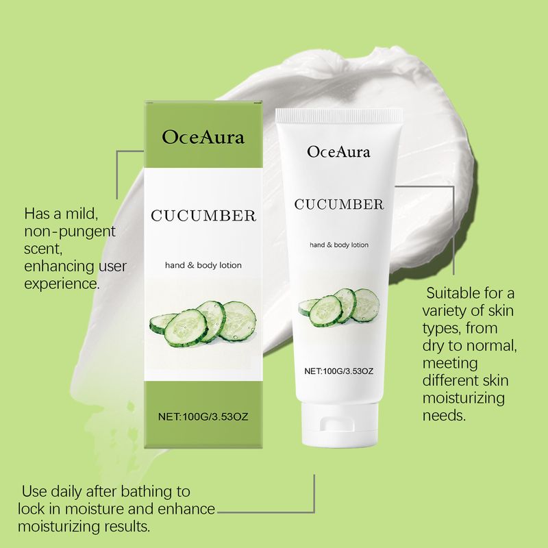 OCEAURA Cucumber Smooth, Delicate Elastic Skin Nourishing Hydrating Refreshing And Comfortable Body Lotion_voghion.com