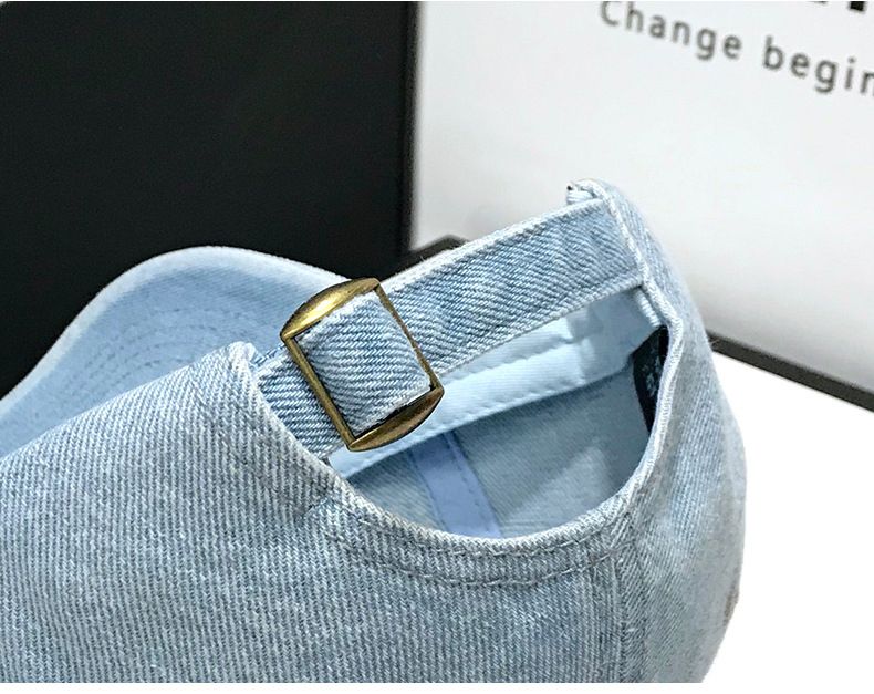 Denim Caps Casual 100% Cotton Letter C Baseball Women Men Spring Summer Cap_voghion.com